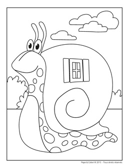 Coloriage Le Petit Lionceau, Spike, Méo L’escargot